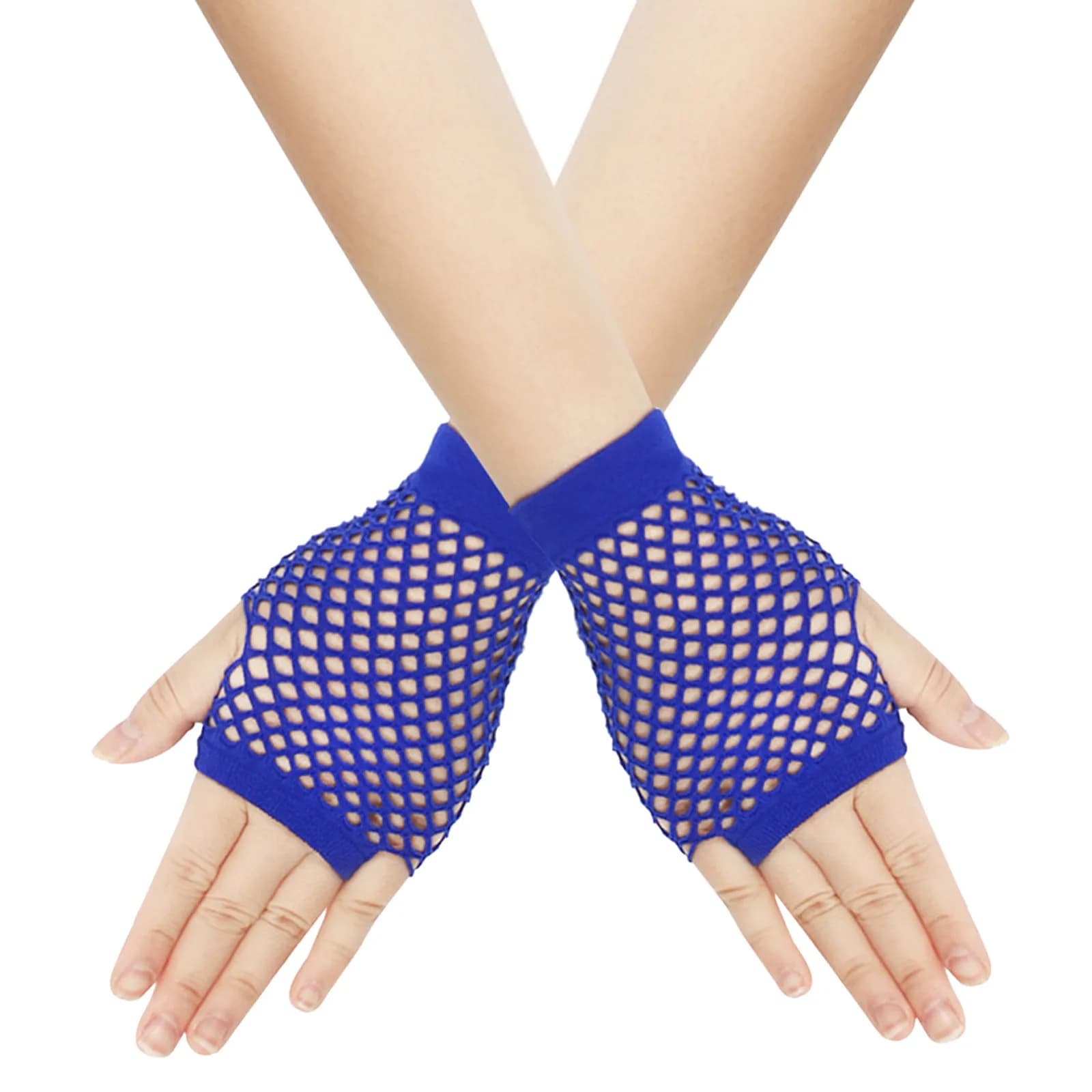 Gants filet femme soirée pêche résille doigts libres accessoire nuit élégant