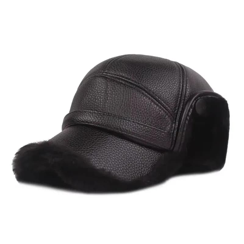 Casquette hiver pêche avec oreillettes intégrées pliable pour pêche par grand froid