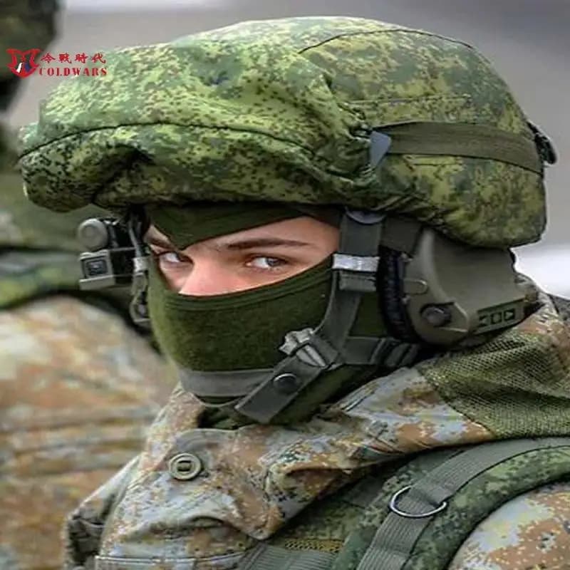 Housse de casque et étui lunettes camouflage EMR/MOX pour pêche - Accessoire de rangement russe 6B47
