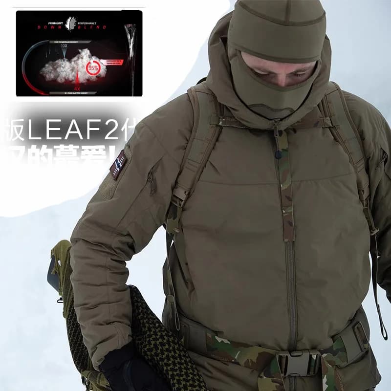 Veste tactique homme imperméable et coupe-vent Lea 2 - Vêtement d'extérieur chaud pour pêche hivernale