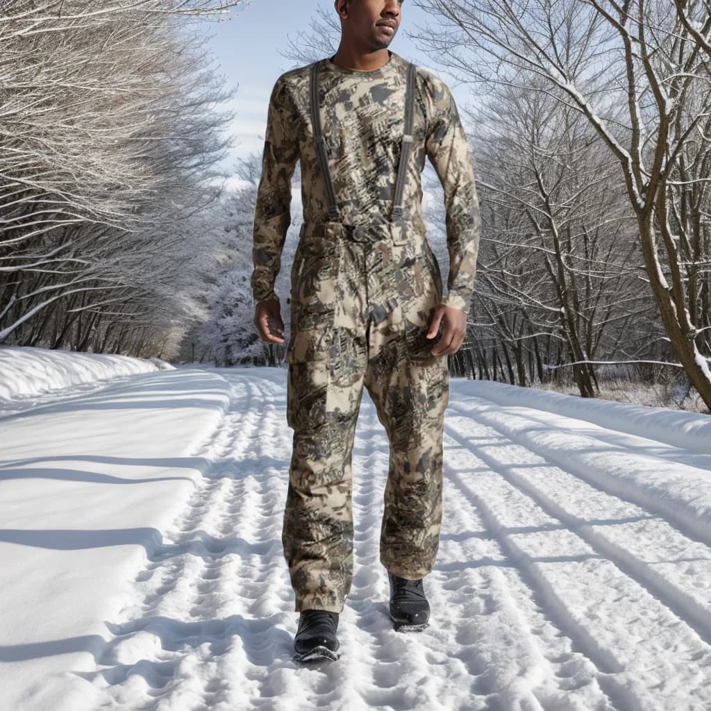 Pantalon de pêche hiver homme isolé combinaison camouflage chasse outdoor travail