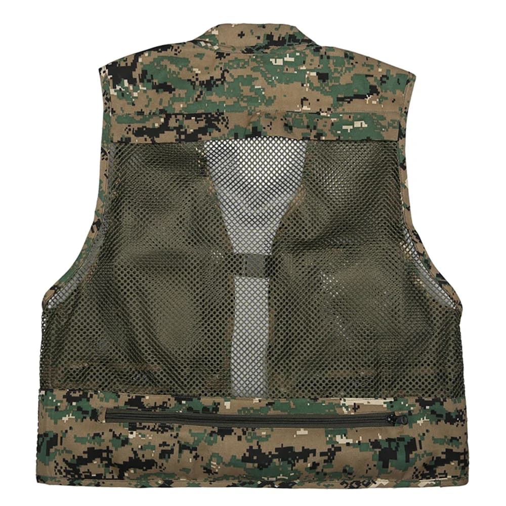 Veste pêche photographie été multi-poches mesh imperméable séchage rapide - Gilet de sauvetage amovible