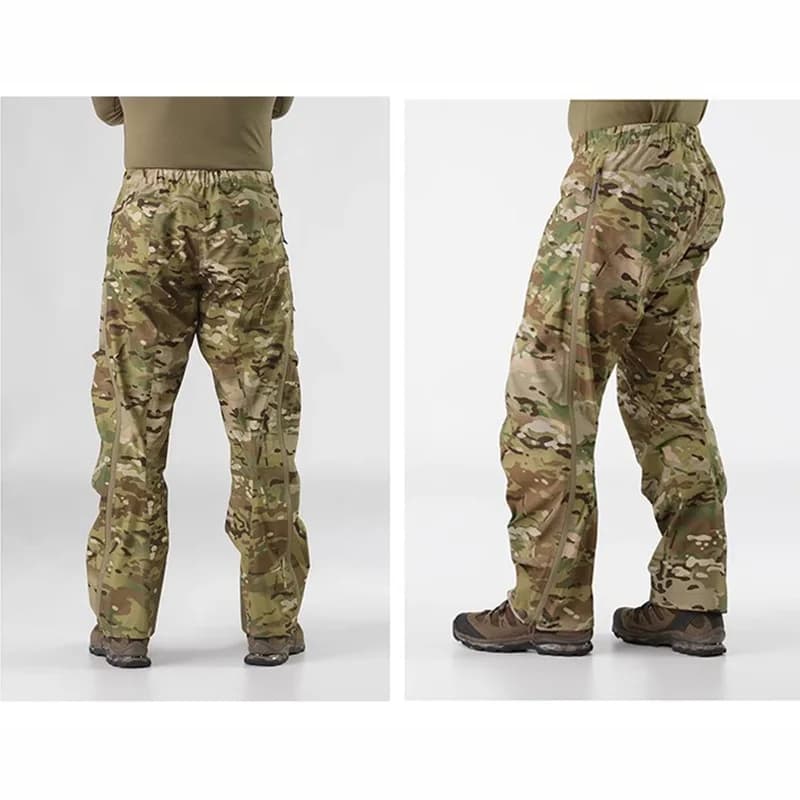 Pantalon randonnée pêche imperméable respirant avec fermeture latérale pour homme et femme