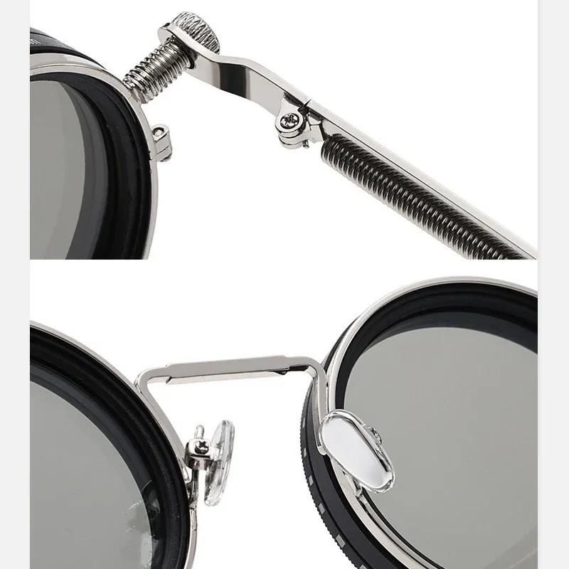 Lunettes de pêche polarisées CRIXALIS ND9 réglables - Homme Femme Rétro Punk UV400 pour extérieur