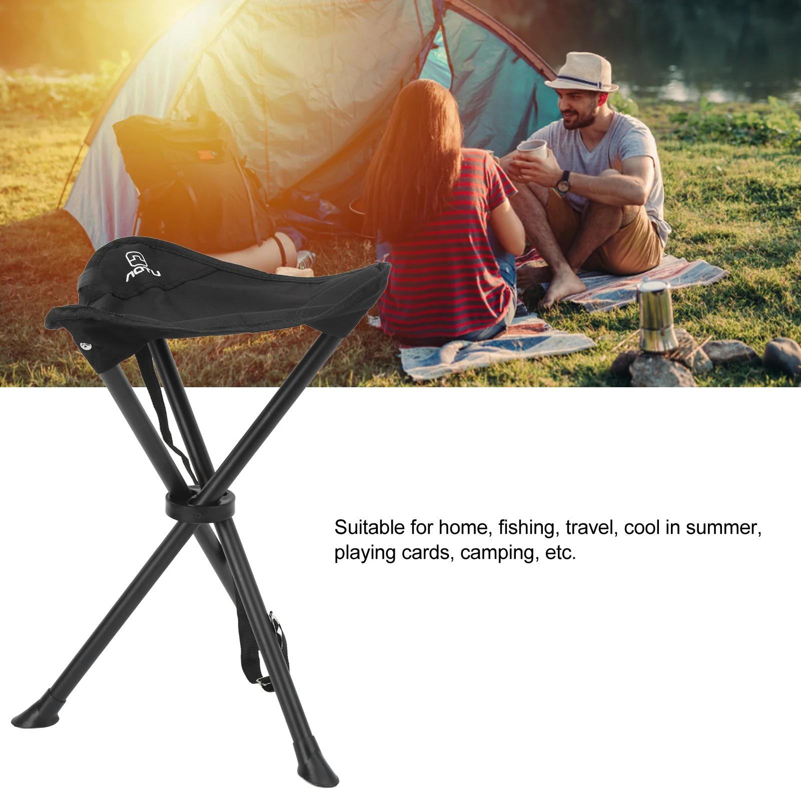 Tabouret trépied pliant 200kg charge pêche camping portable robuste siège pliable outdoor