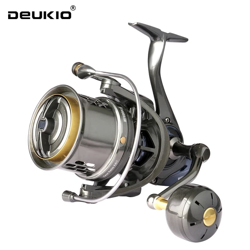 Moulinet surf casting DEUKIO Long Shot Jigging 8000 10000 12000 44LB drag puissant pêche mer grande distance