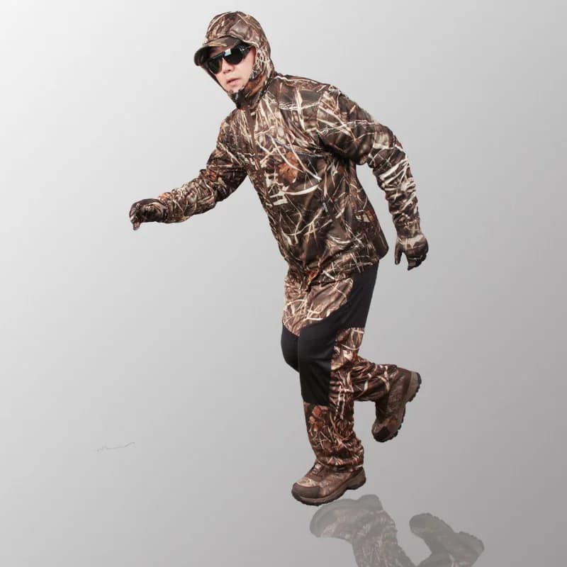 Tenue camouflage jungle bionique maille respirante pêche chasse - vêtement anti-moustiques protection solaire