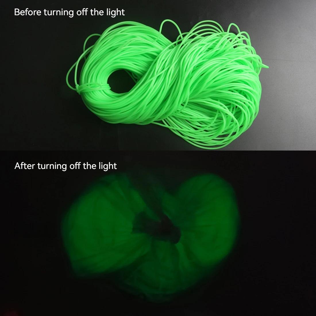 0.8/1/1.5/2mm Luminous Fishing Hose Silicone Anti Rig Tube Tubing Rig Sleeves De