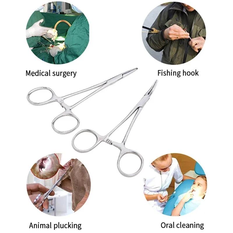 Pince hémostatique outil main 12.5-18cm pour décrocher poissons et soins matériel pêche