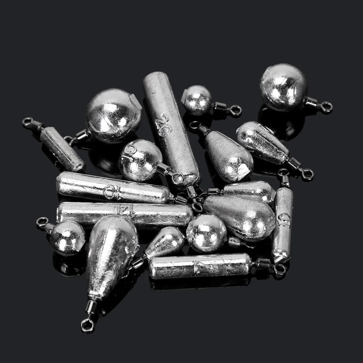 10 plombs goutte d'eau 3.5g à 20g - Accessoires de plombage pour pêche en mer et rivière