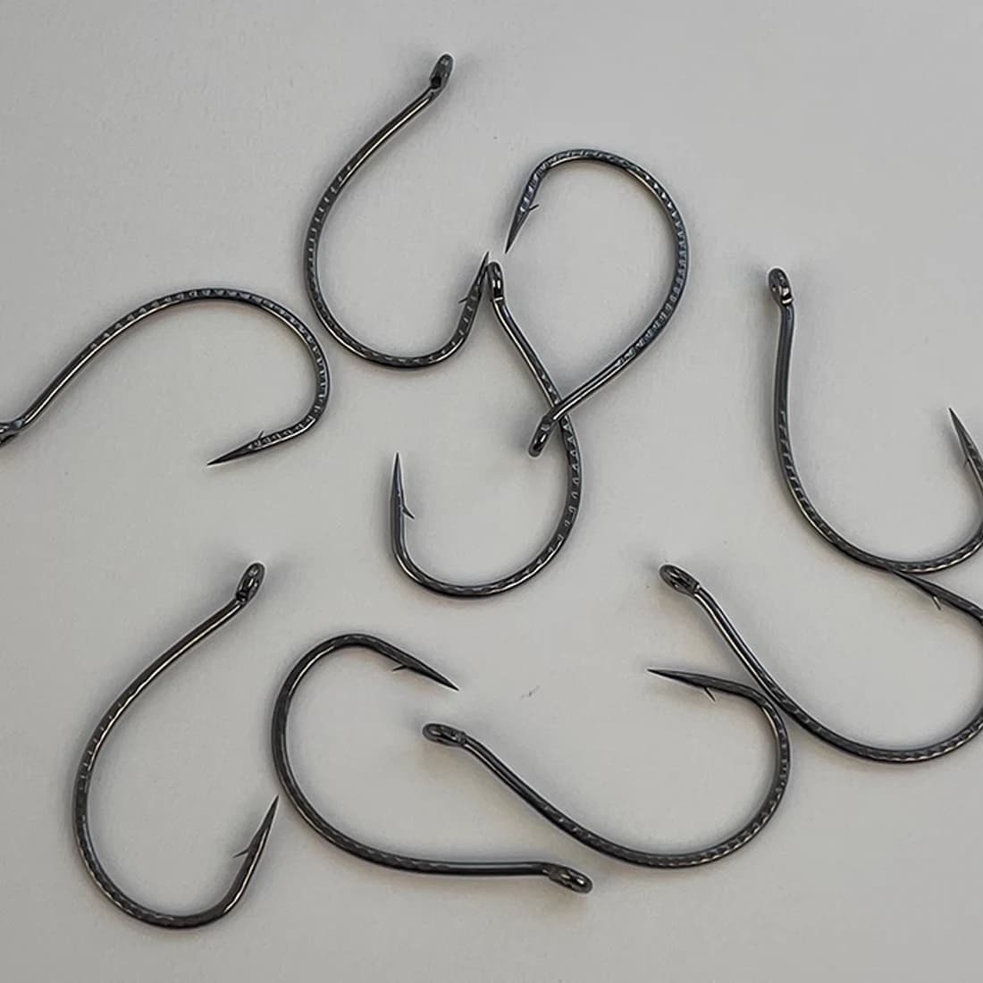 Lot 50 hameçons Drop Shot pêche fraîche - Crochets vers acier carbone pour bass perche silure