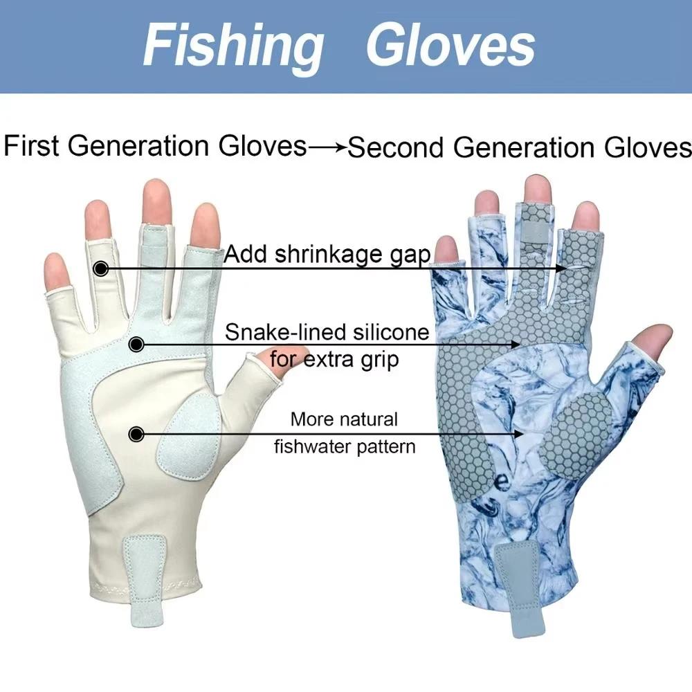 Riverruns Fingerless Fishing Gloves are designed for Men and Women Fishing, Boat