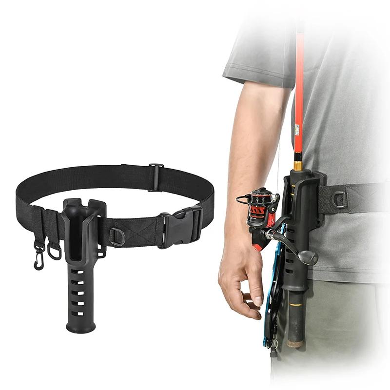 Porte-canne réglable et portable avec ceinture - Accessoire de pêche pratique pour les sessions en extérieur