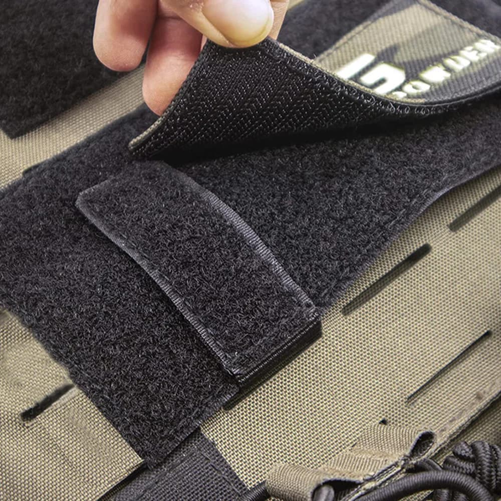 Panneau adaptateur MOLLE Velcro pour gilet pêche - Support personnalisable patches et badges