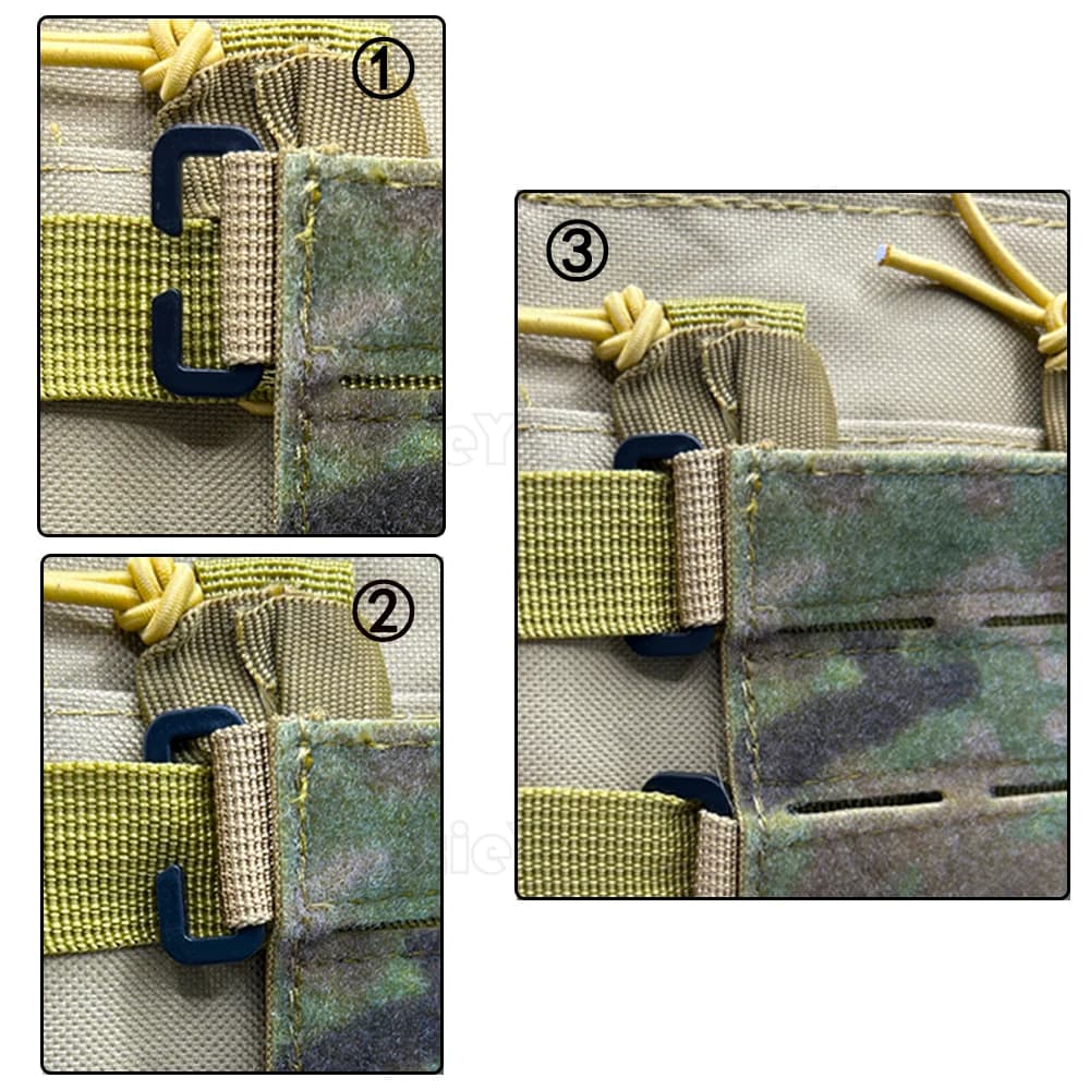 Panneau Molle tactique pour patchs - Support velcro pour gilet et sac de pêche