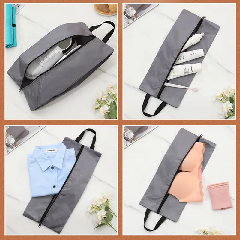 Sacs de rangement chaussures de voyage étanches - Poches imperméables avec fermeture éclair unisexes