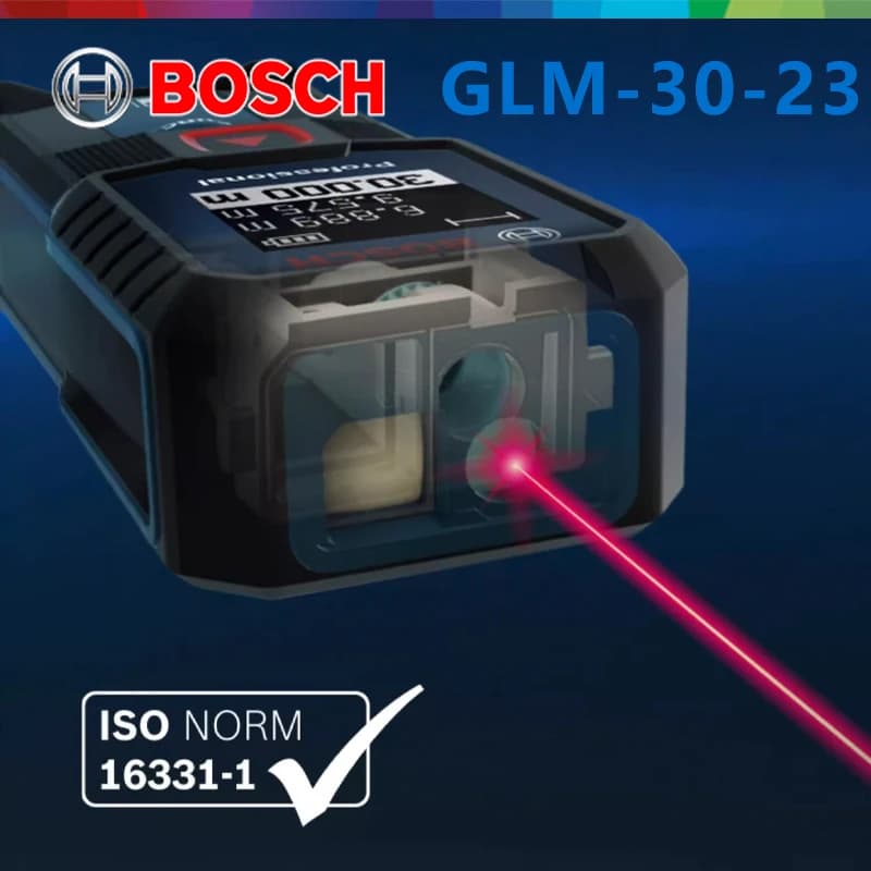 Télémètre laser BOSCH GLM 30-23 original double bouton - Mesureur haute précision écran moderne sans pile