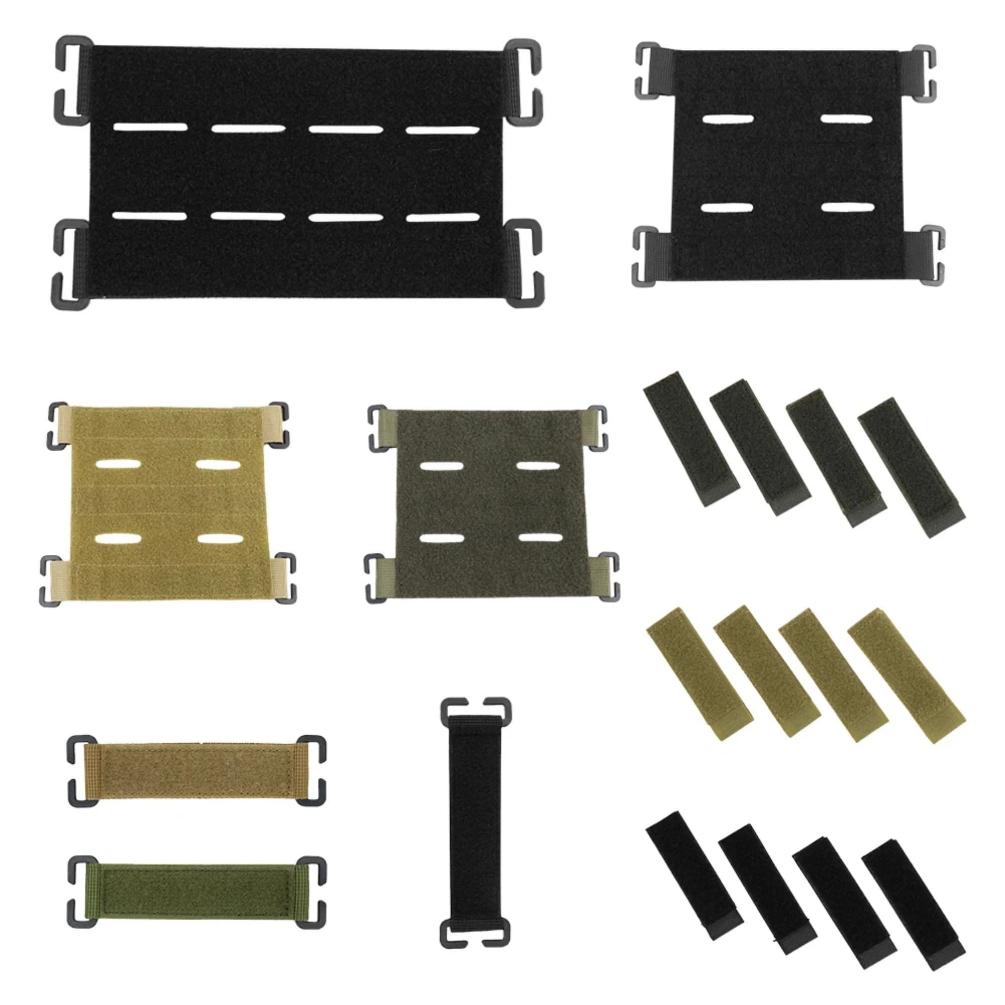Panneau d'attache Molle pour patchs velcro - Adaptateur pour sac et gilet de pêche personnalisable