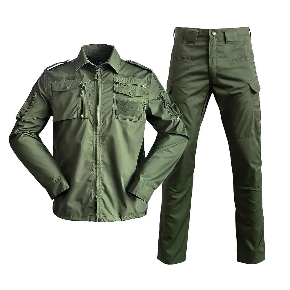 Ensemble tactique BDU shirt pantalon uniforme camouflage pêche chasse airsoft entraînement