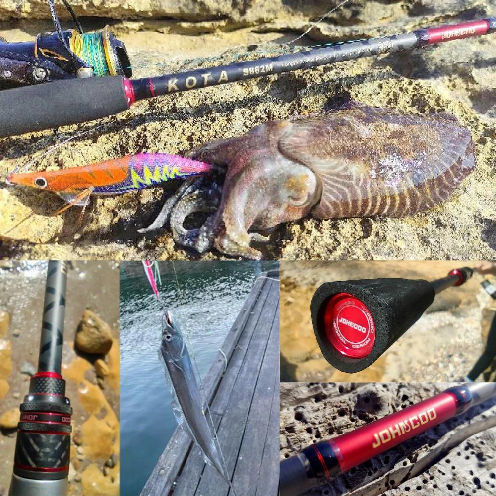 Canne Egging 2.59m ML M Johncoo Kota anneaux Fuji - Canne rapide pour pêche seiche 1.8-3.5# inshore