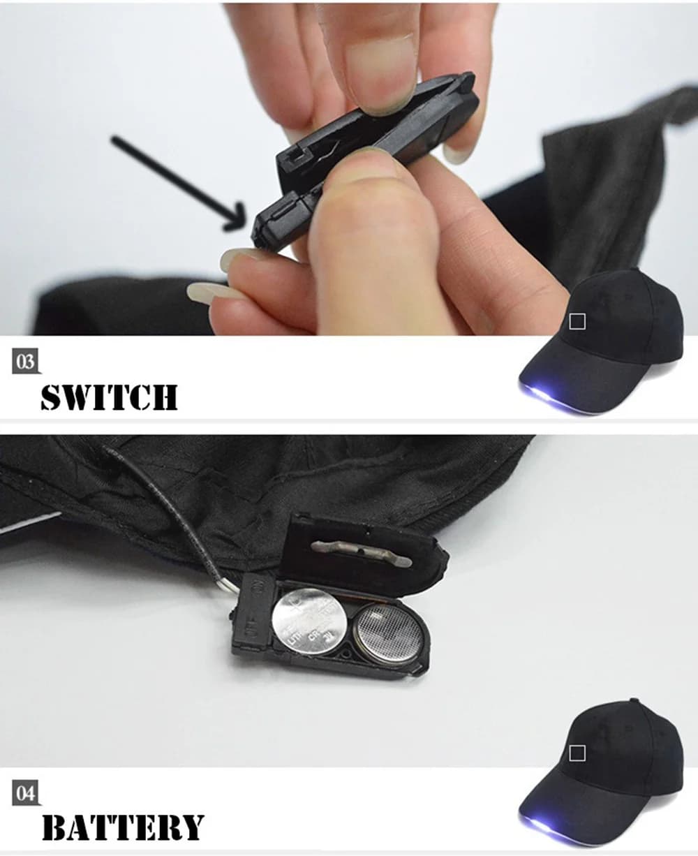 Casquette LED pêche nocturne - 5 lumières puissantes pour chasse et lecture en extérieur
