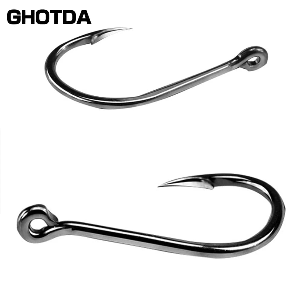 Hameçons pêche à la carpe en acier haute carbone, tailles 3 à 12, hameçon simple à