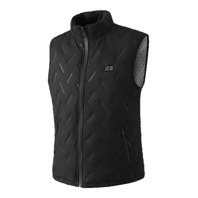 Veste chauffante électrique homme et femme 9 zones avec double commande USB pour la pêche hivernale