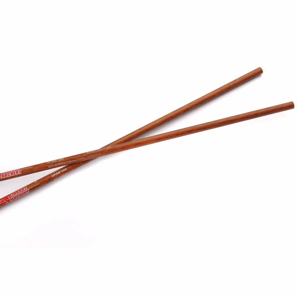Flèches carbone bois Linkboy 32 pouces spine 300-900 - 12pcs arc traditionnel/chasse pêche