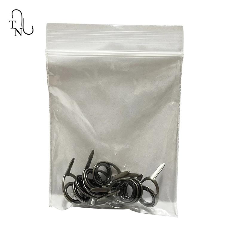 Guides de canne à pêche TN37 TUKTLSG 4# à 10# - 10 pièces acier inoxydable pour réparation et montage