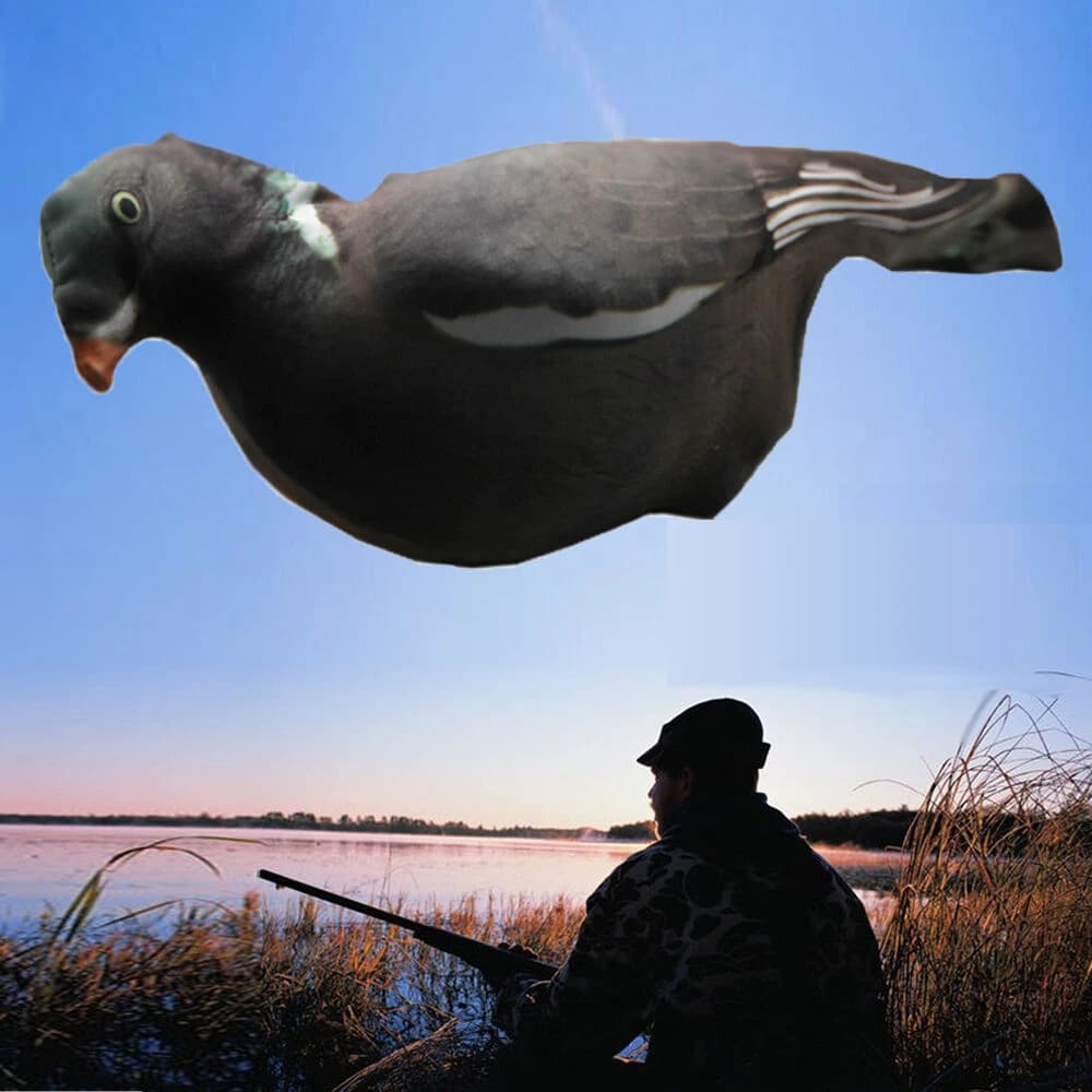5 ou 10 leurres pigeons 3D réalistes en tissu flexible - appâts pour chasse ou décoration