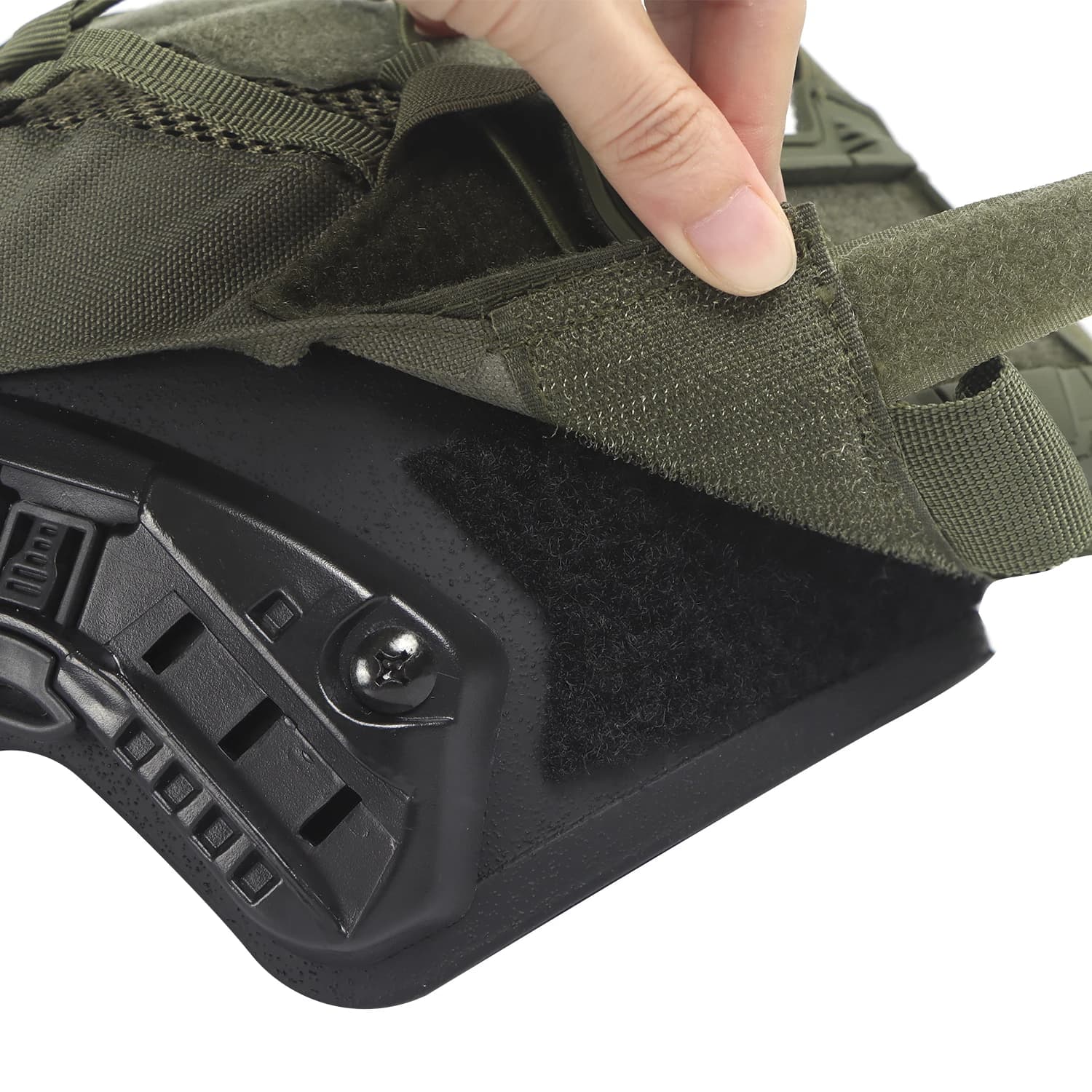 Housse casque tactique maritime avec poche batterie NVG pour pêche nocturne chasse
