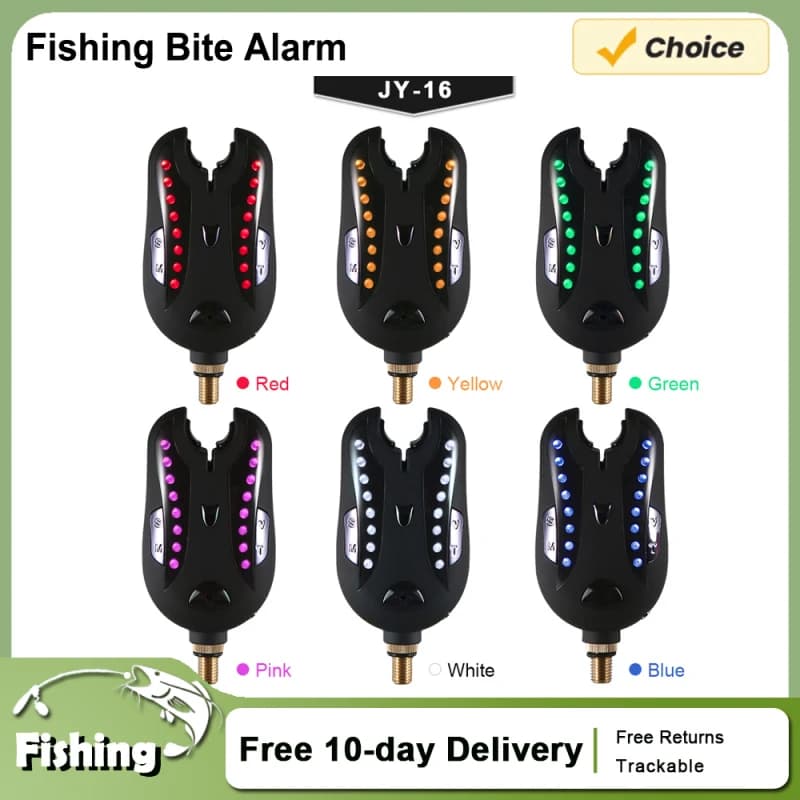 Kit alarme de touche Lixada 16 LED - Alerte sonore et lumineuse pour pêche nocturne et détection de touches