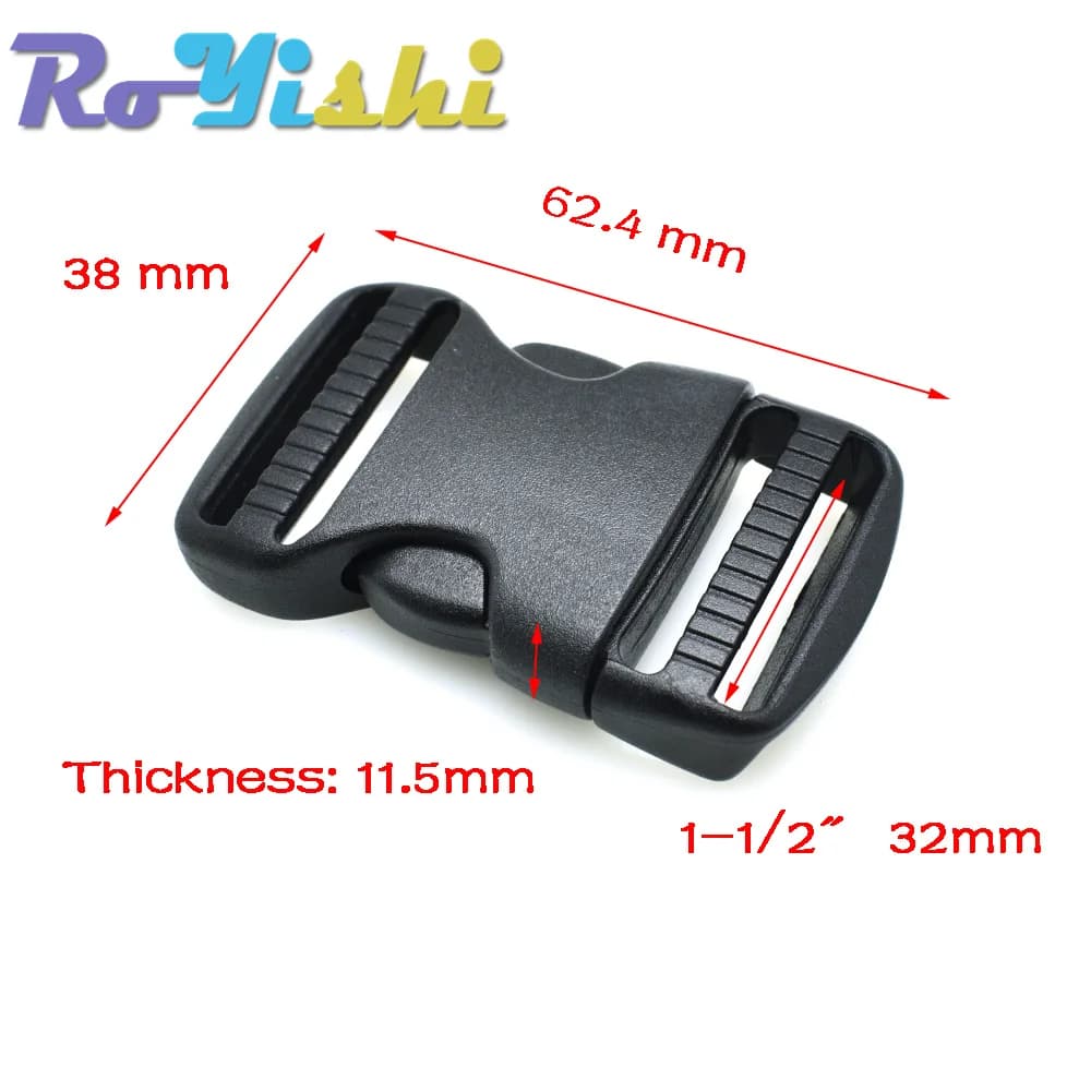 Boucles ajustables 2 pièces 20-50mm pour sac pêche - Attaches sangles molle équipement tactique