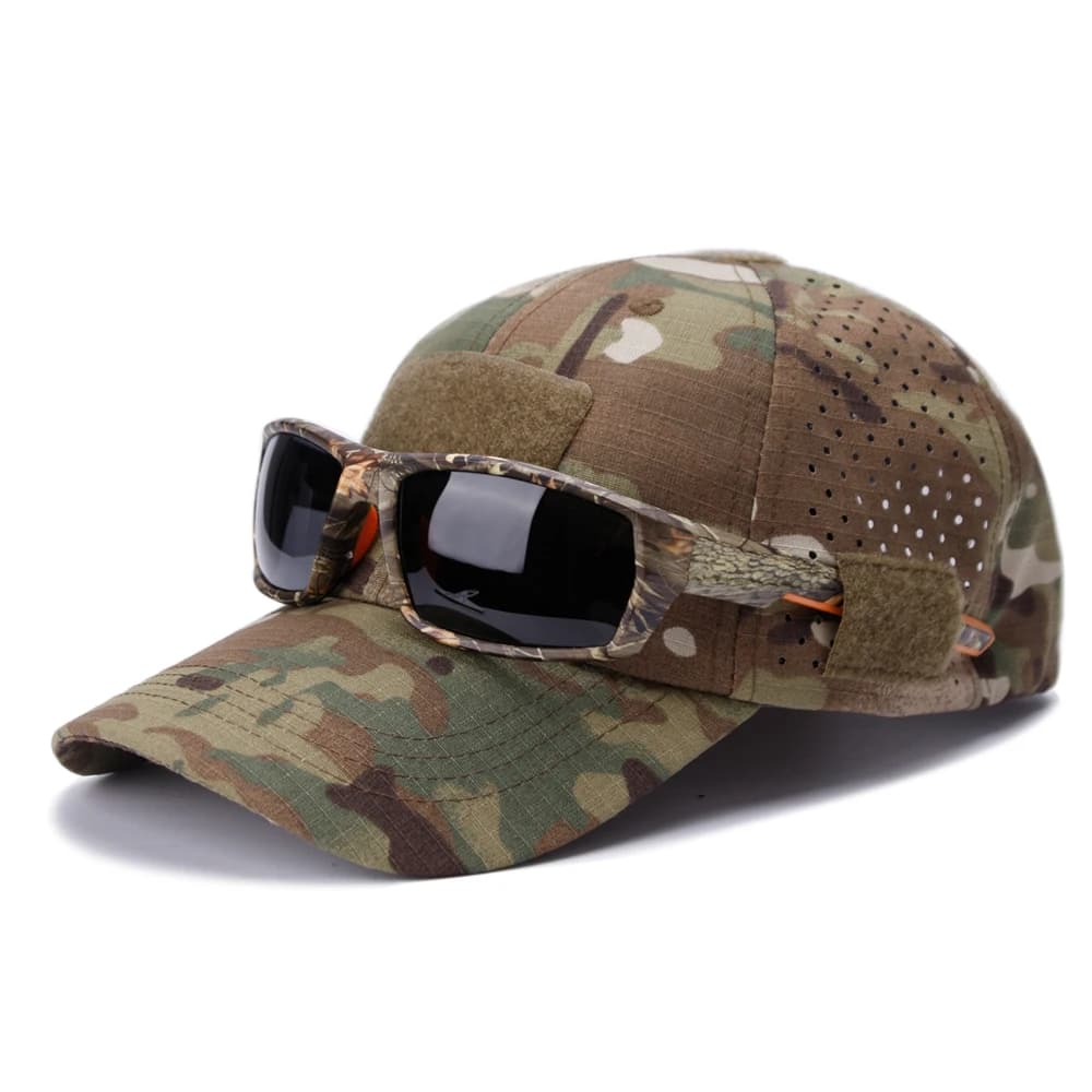 Casquette Baseball Camouflage Homme - Protection Solaire Respirante Pêche Randonnée Camping