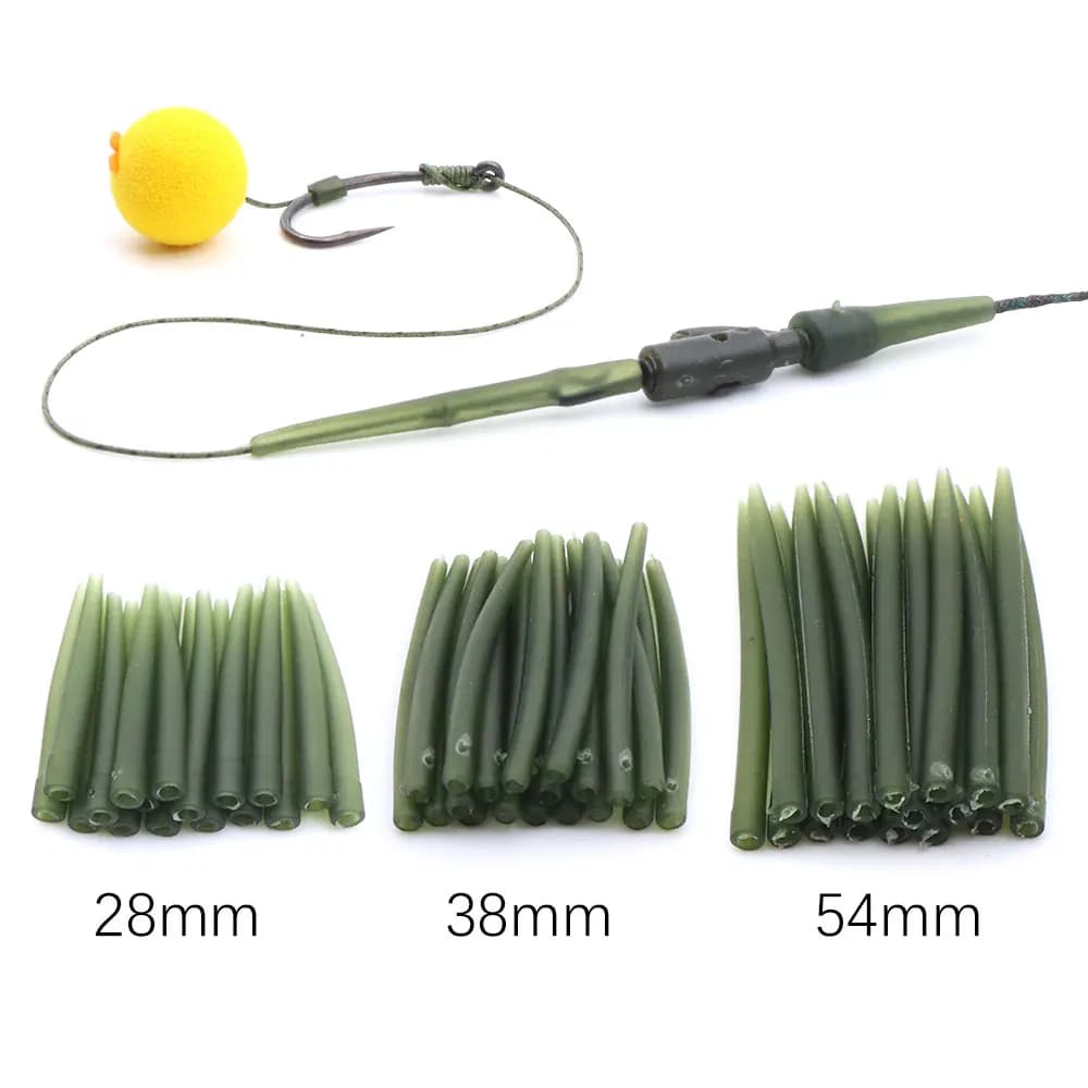 Manchons anti-emmêlement pour pêche carpe - Aligner hair rig hameçon connecteur snap swivels