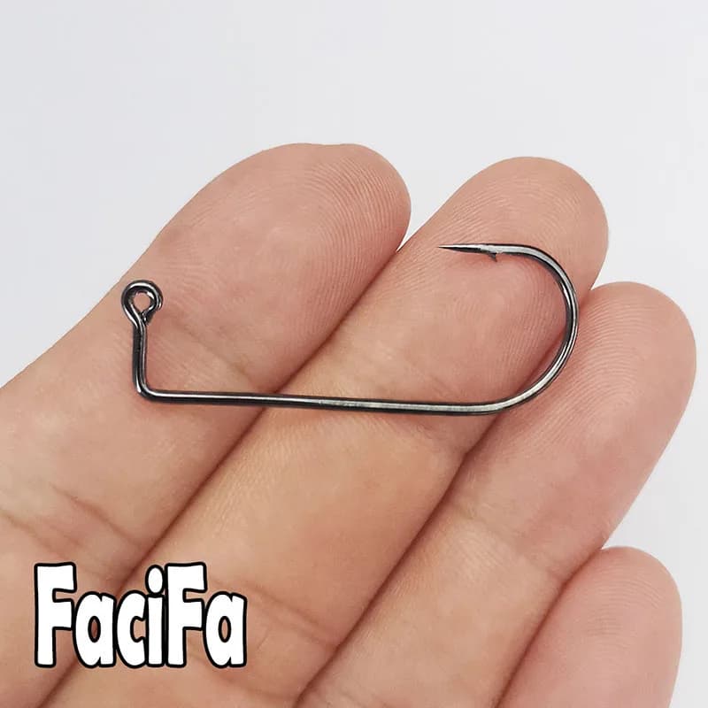100 Hameçons Jig 90 Degrés pour Montage Mouches - Tailles 6 à 4/0# pour Eau Douce et Salée