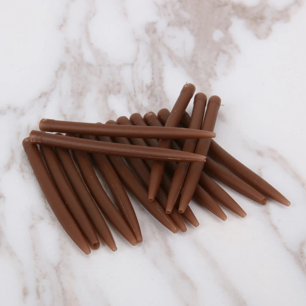 Accessoires Pêche Carpe 20-100PCS Quick Change Swivel Tail Rubber Anti Tangle Sleeves et Lead Clip