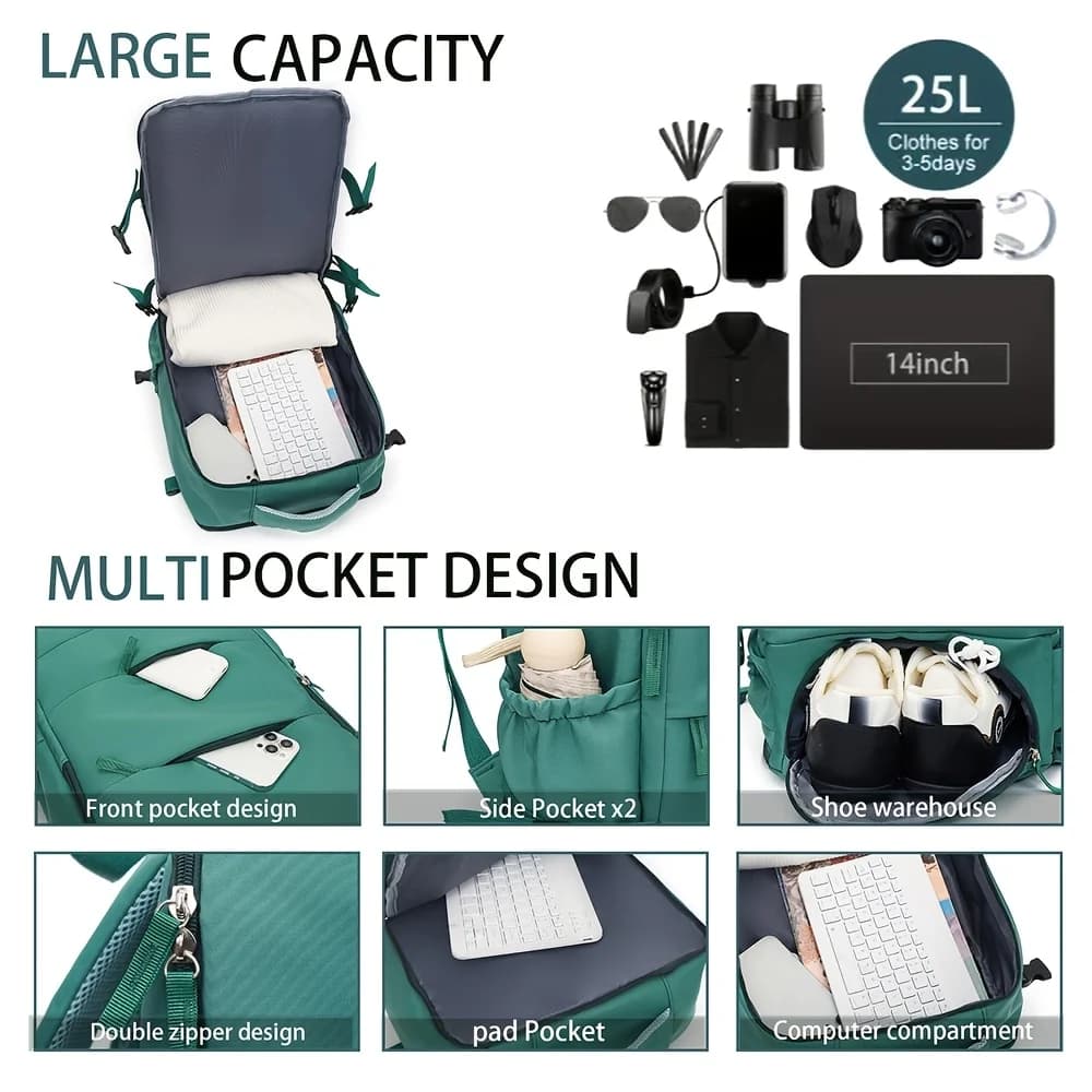 Sac à dos léger pour couples - Grand format pour étudiants, voyages et trajets quotidiens