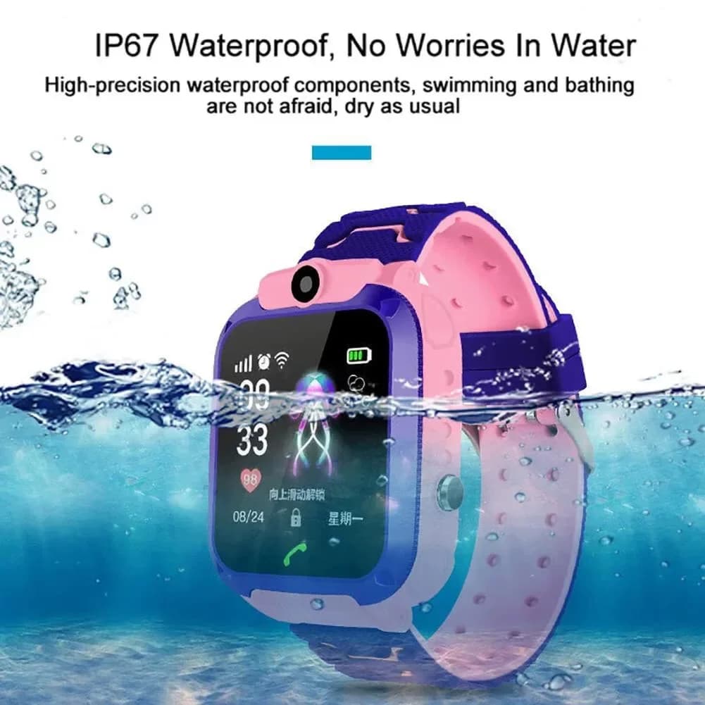 Montre enfant VIVO 4G mini sim card appel caméra GPS tracking étanche montre connectée Apple Android