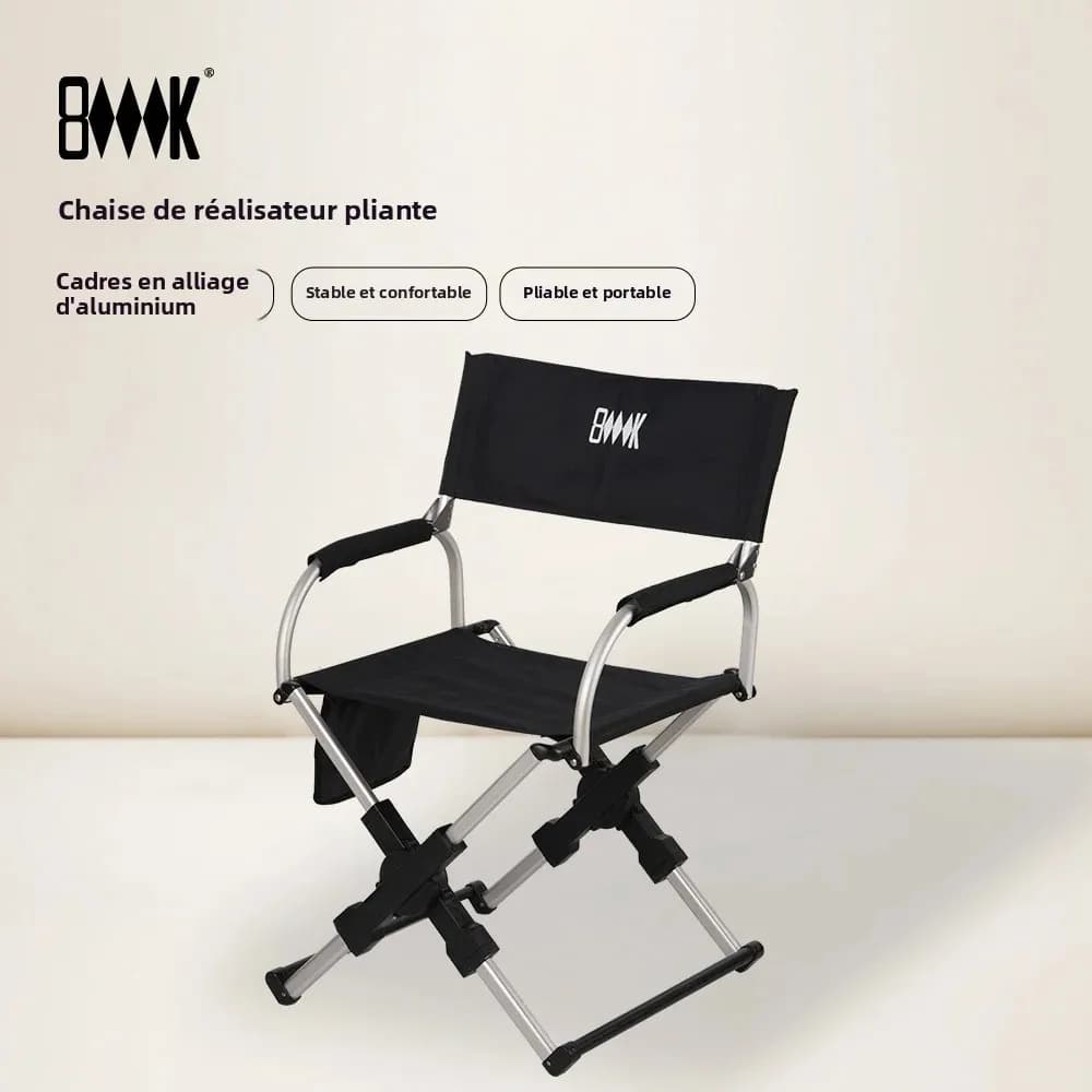Chaise pliante réalisateur alliage aluminium légère pour pêche plage camping randonnée siège voyage