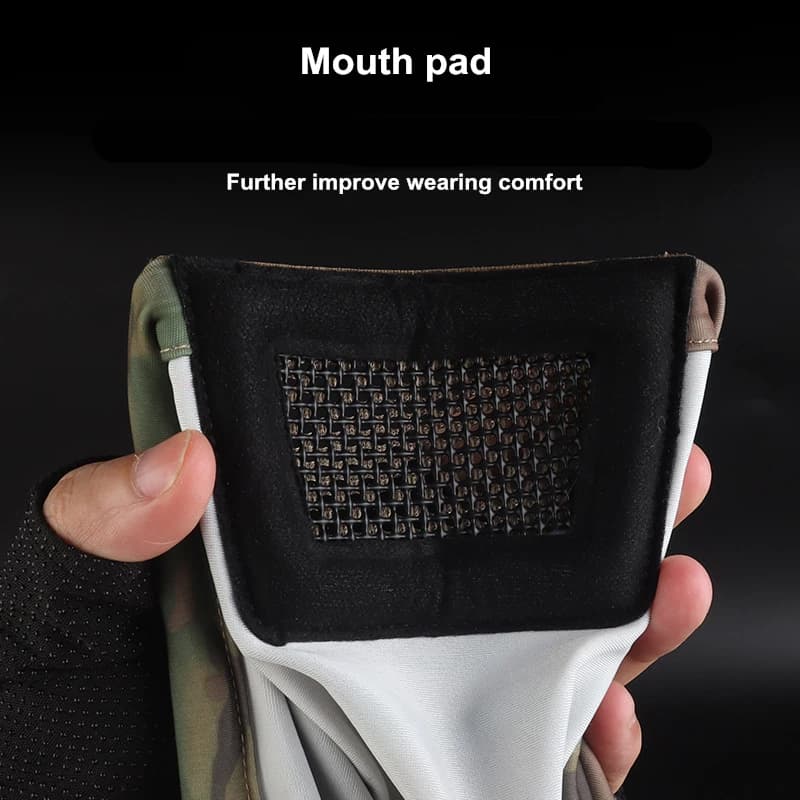 Masque de chevalier pliable - Masque de protection demi-visage pour tir, pêche et entraînement outdoor