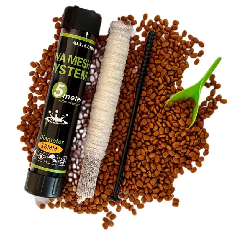Filets PVA solubles pour pêche carpe - Sacs appâts solubles 500x18-44mm recharges