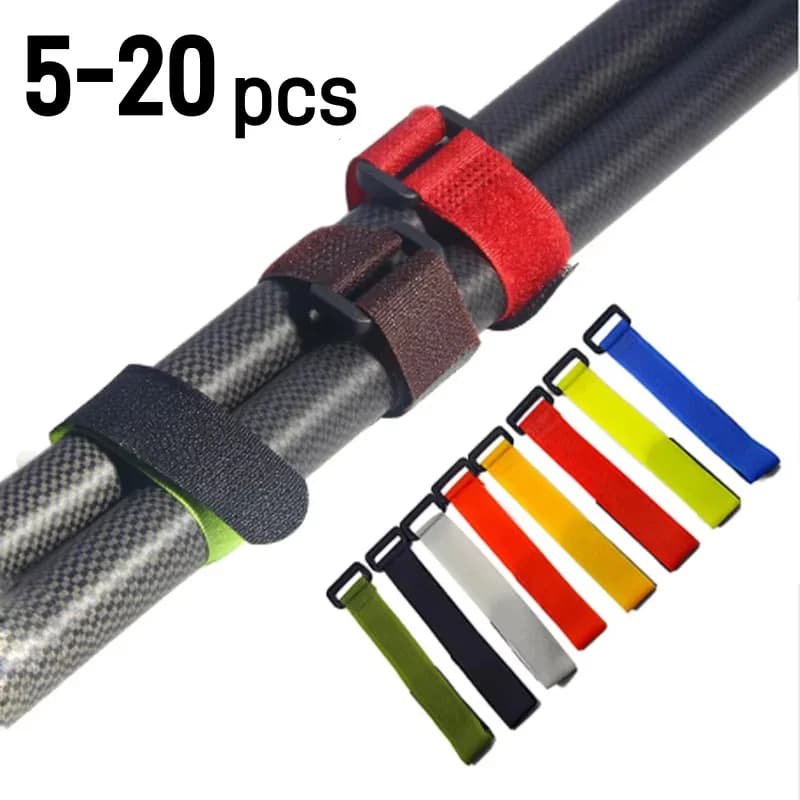 Sangle de fixation pour canne à pêche, porte-canne réglable et outil de pêche extérieur pratique