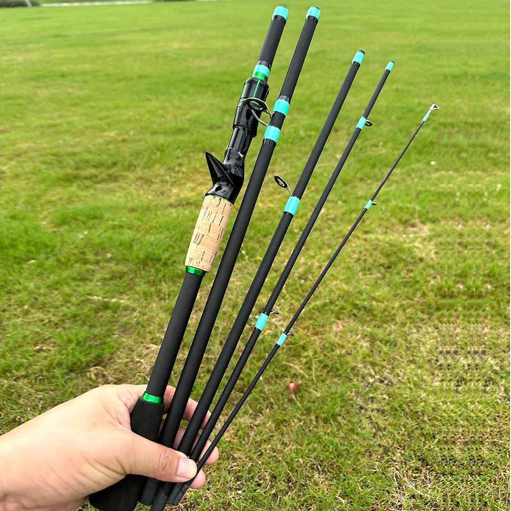 Canne à pêche casting spinning ultralégère 1.8m/2.1m pour truite et jigging avec pointe solide