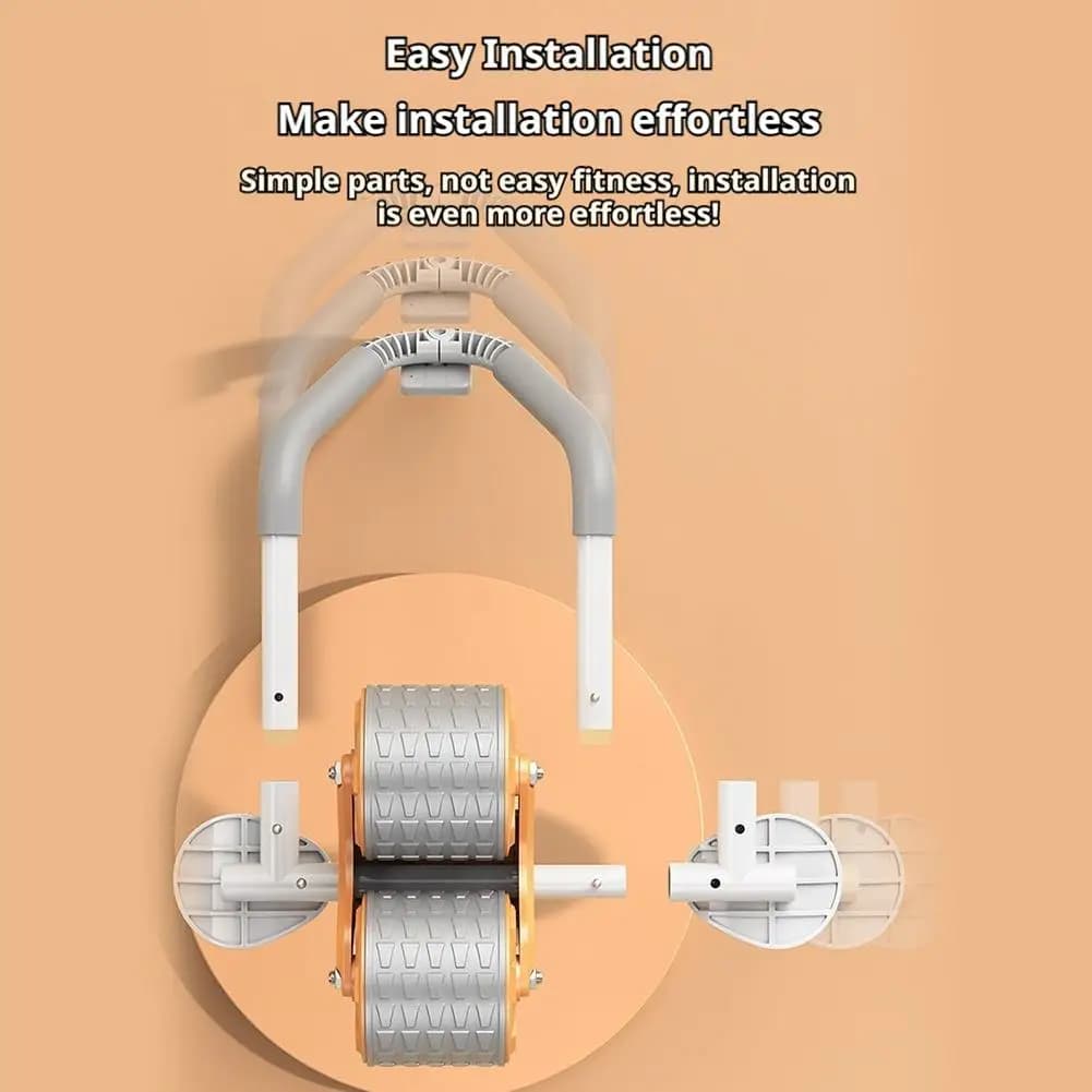 Roue abdominale avec compteur automatique et écran - Équipement fitness pour abdos toniques et renforcement musculaire