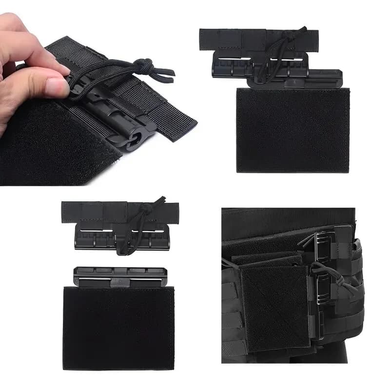 Kit boucles dégagement rapide 2 pièces - Pour gilets tactiques de pêche et airsoft