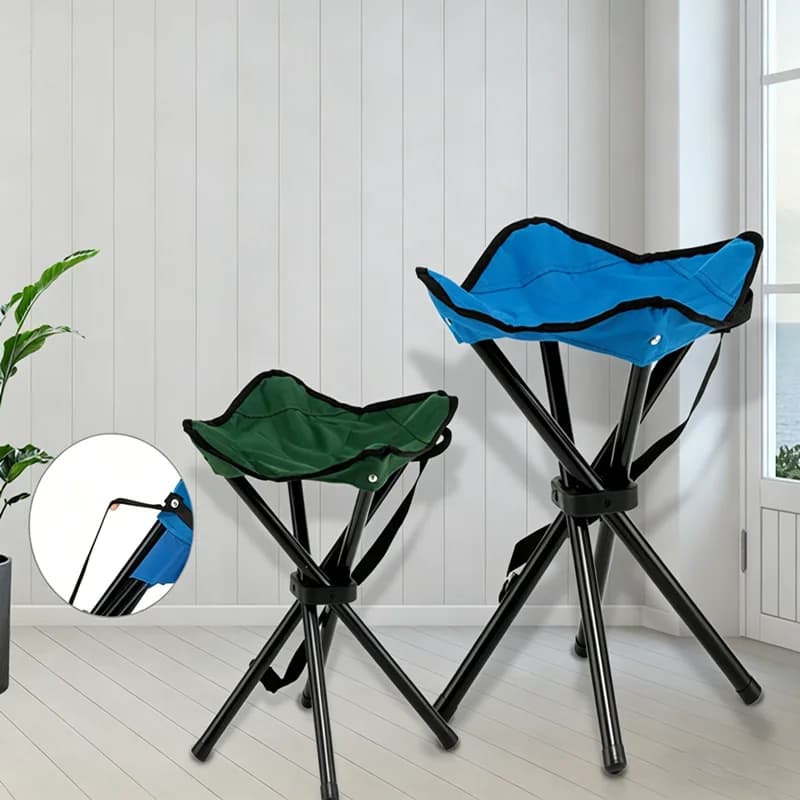 Tabouret pliant triangle pour pêche pratique et léger - siège de pêche portable compact
