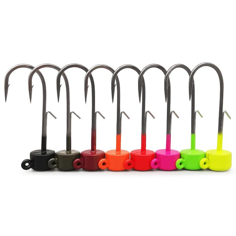 Tête plombée tungstène LUREHOLIC Ned Jig avec hameçon Mustad Norvège pour pêche longue distance