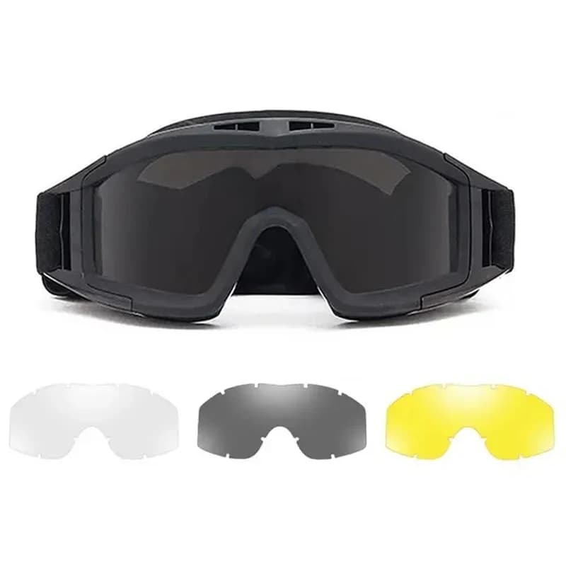 Lunettes tactiques anti-explosion pour paintball, airsoft et pêche extrême - Protection anti-impact