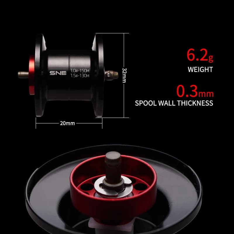 Moulinet baitcasting PURELURE ZANA 139g aluminium alliage léger 3.5g leurre 4KG frein eau douce mer